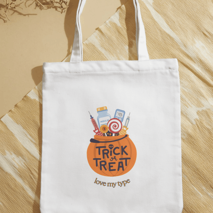 "Trick or treat" vászontáska