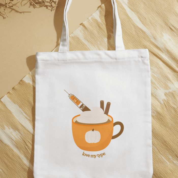 Pumpkin spice cappuccino vászontáska