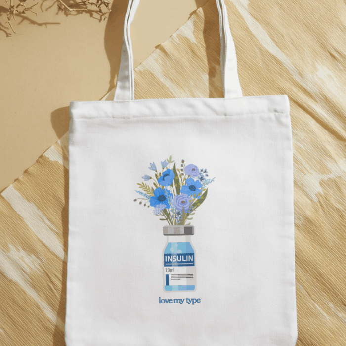 Inzulin váza vászontáska