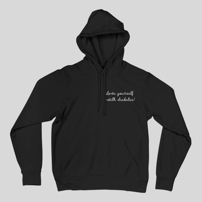 8. "Love yourself with diabetes!" – pulóver