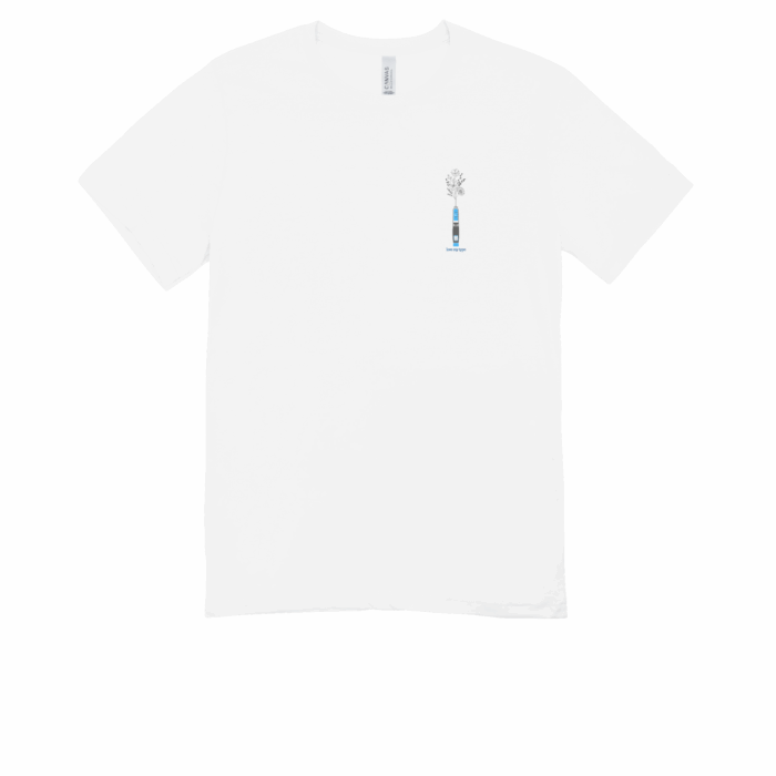 Inzulin kék virágos-póló