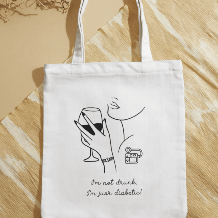 "I'm not drunk, I'm just diabetic!" - vászontáska