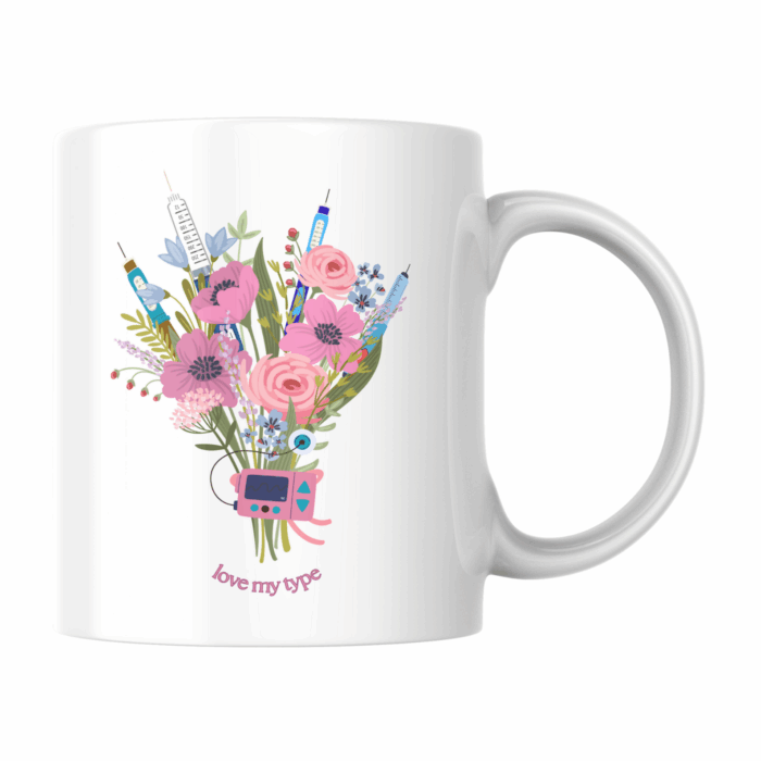 inzulin virágcsokor-bögre