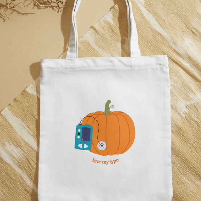 Halloweeni tök vászontáska