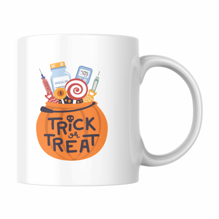 "Trick or treat"-bögre