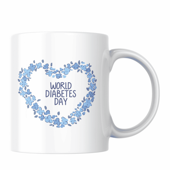 Szív koszorú-bögre