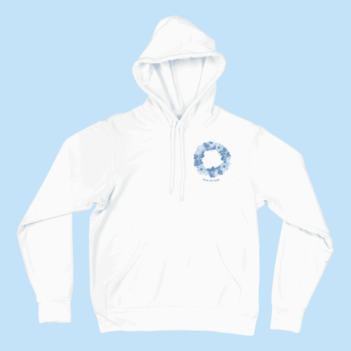 Virág koszorú (világos) - pulóver