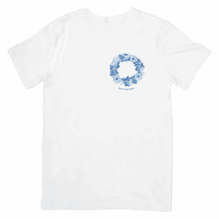 Virág koszorú( világos) - póló