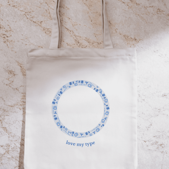 Diabétesz kör-vászontáska