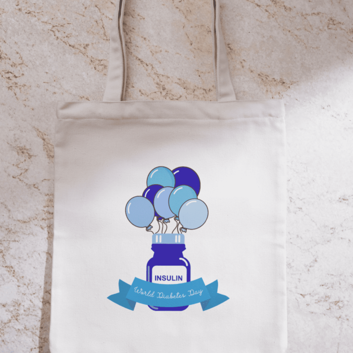Inzulinos lufi-vászontáska