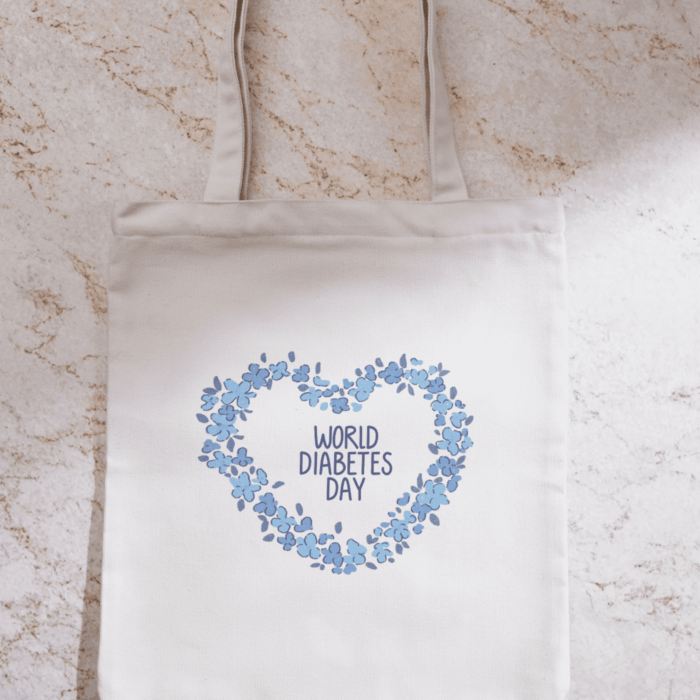 Szív koszorú-vászontáska