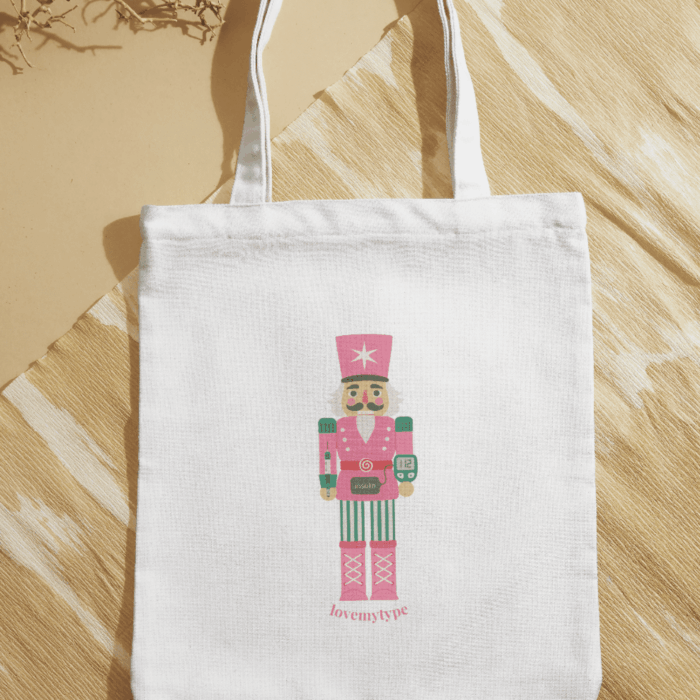 Diótörő-karácsonyi vászontáska